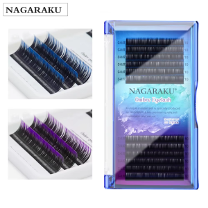 NAGARAKU Mor-Mavi Degrade Tekli Kirpik