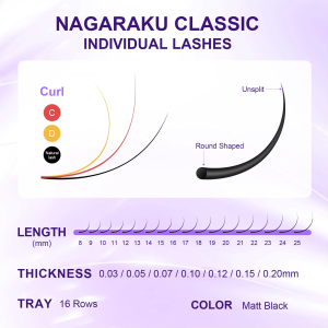 NAGARAKU Klasik Tekli Kirpik 5 Kutu